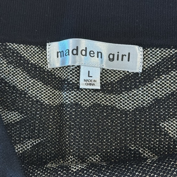 STUNNING Gold/Black Madden Girl Strapless Bodycon Metallic Dress Large NWT - Picture 7 of 10